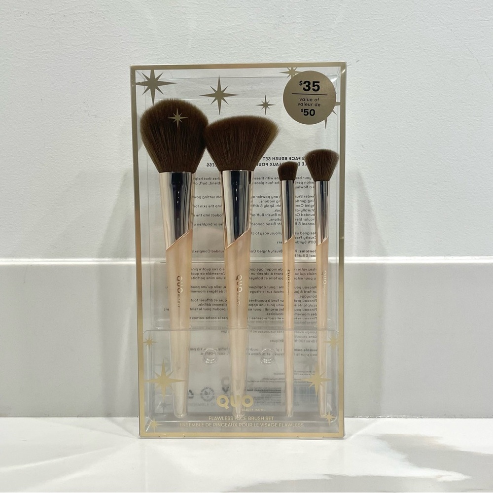 NEW Quo Flawless Face Makeup Brush Set